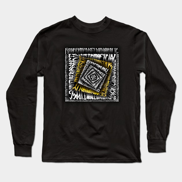 Text Long Sleeve T-Shirt by AnDan